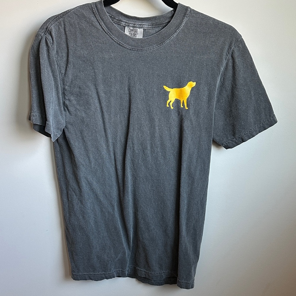 Comfort Colors Gray Tee with Yellow Dog Brewery Graphic